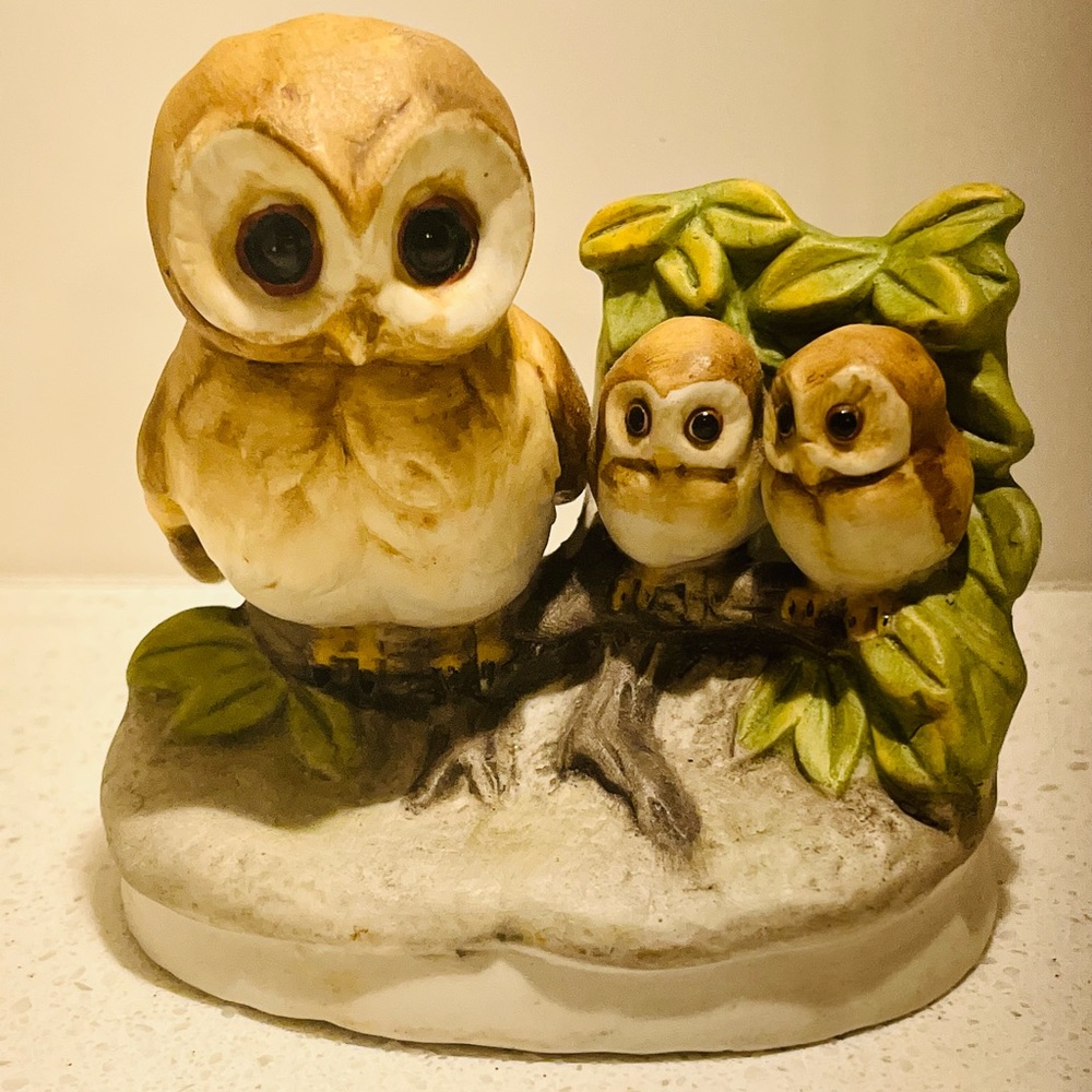 Vintage Owl Statue